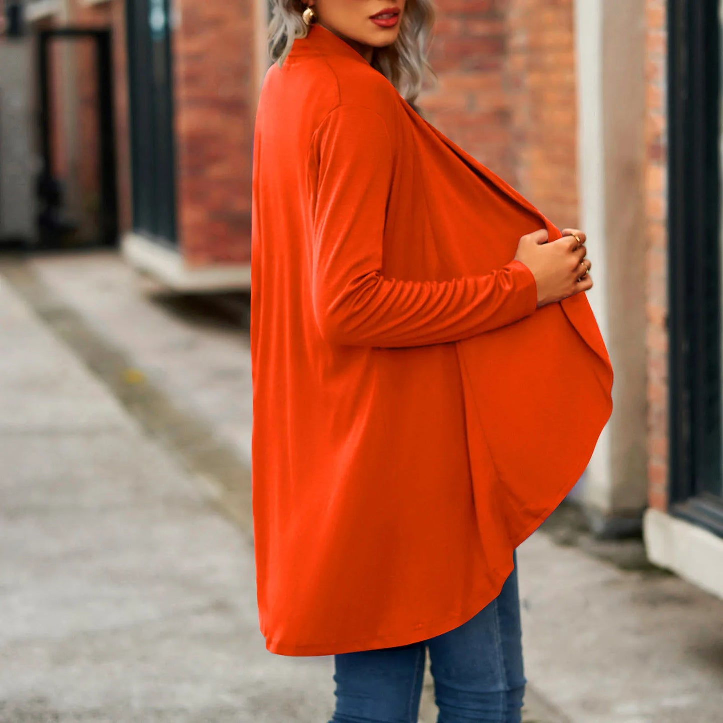 Plus Size Cardigan Women Lightweight Open Front Cardigan Long Sleeve Sweater Outwear With Pockets Long Cardigans For Women 2022