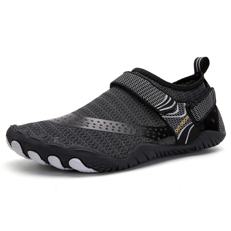 Men Water Shoes Quick Dry Non-Slip Five Finger Shoes Outdoor Wading Swimming Barefoot Lightweight Summer Aqua Sneakers Fishing