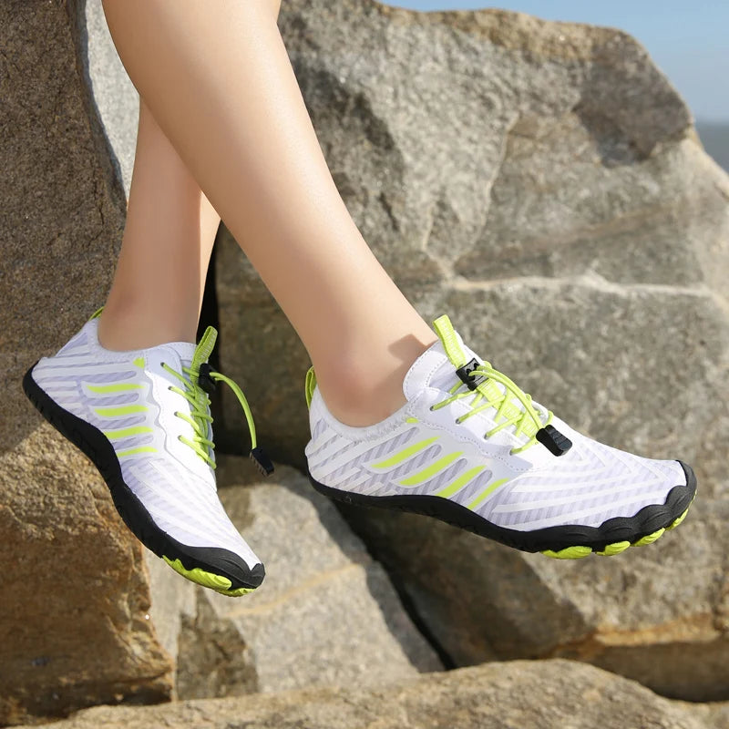 Men Water Shoes Beach Barefoot Swimming Surfing Seaside Aqua Shoes Upstream Wading Sneakers Gym Fitness Hiking Walking Footwear