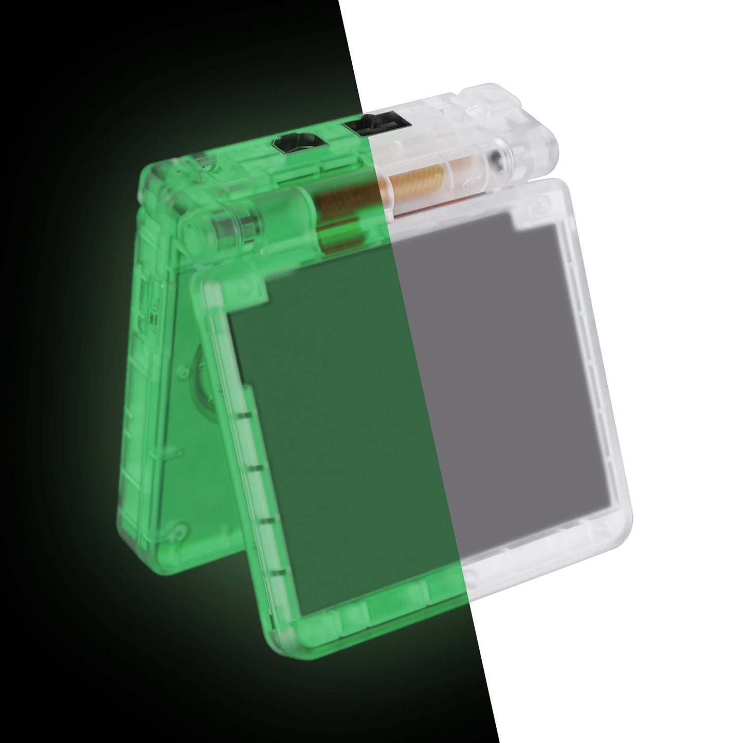 eXtremeRate IPS Ready Upgraded Clear Custom Replacement Housing Shell for Gameboy Advance SP GBA SP for Both IPS & Standard LCD