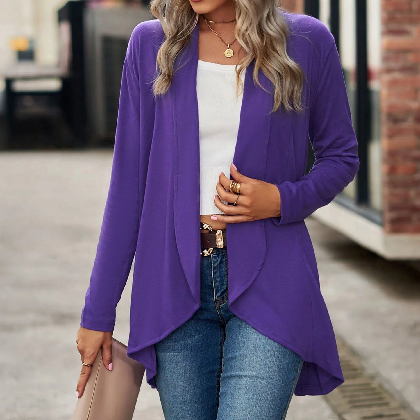 Plus Size Cardigan Women Lightweight Open Front Cardigan Long Sleeve Sweater Outwear With Pockets Long Cardigans For Women 2022